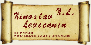 Ninoslav Levičanin vizit kartica